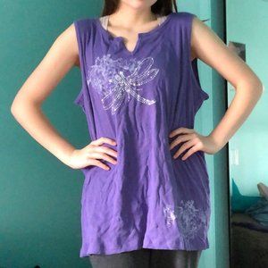 Brand new purple women's tank top size 26/28